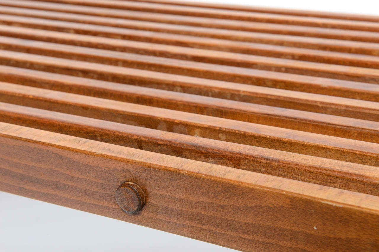 George Nelson Lattenrost Wood Bank/Kaffeetisch 2