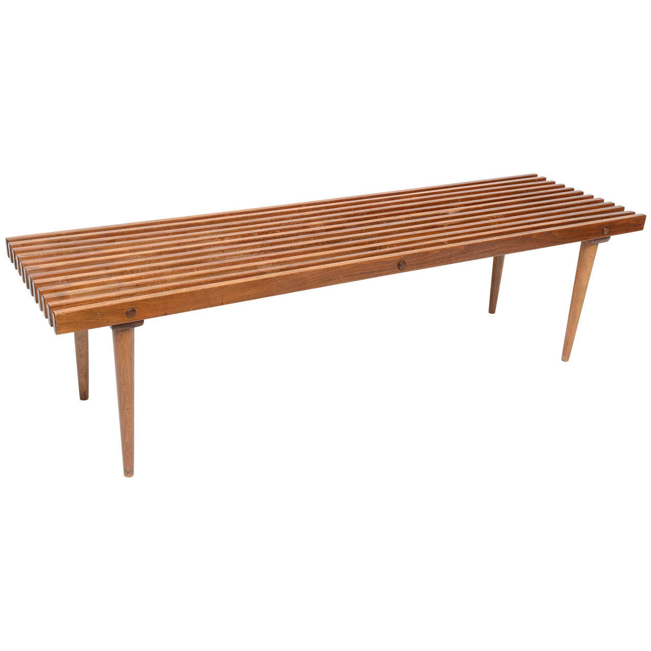 George Nelson Slatted Wood Bench/Coffee Table