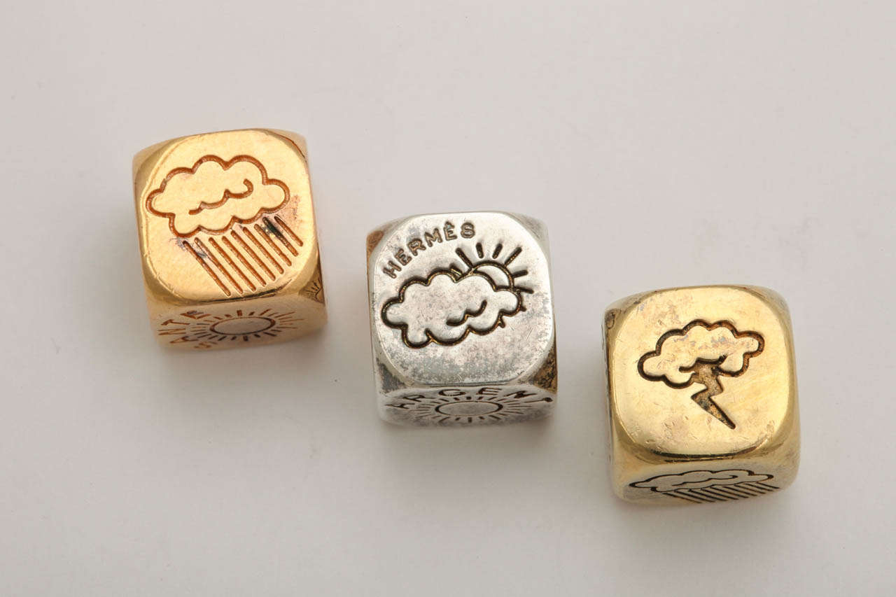 20th Century Hermes Weather Dice for Money Health and Love
