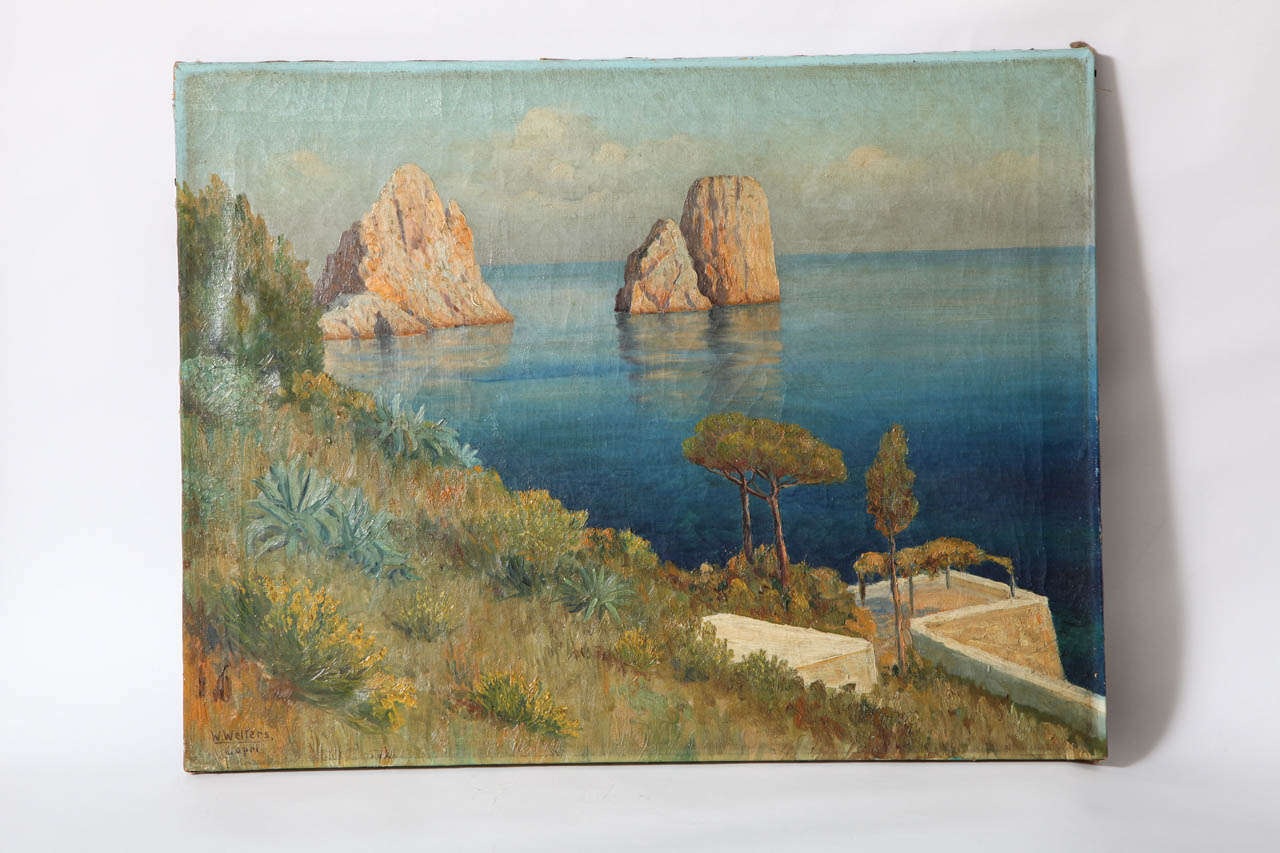 A beautiful coastline view of the rocks of Pizzolungo by W.Welters