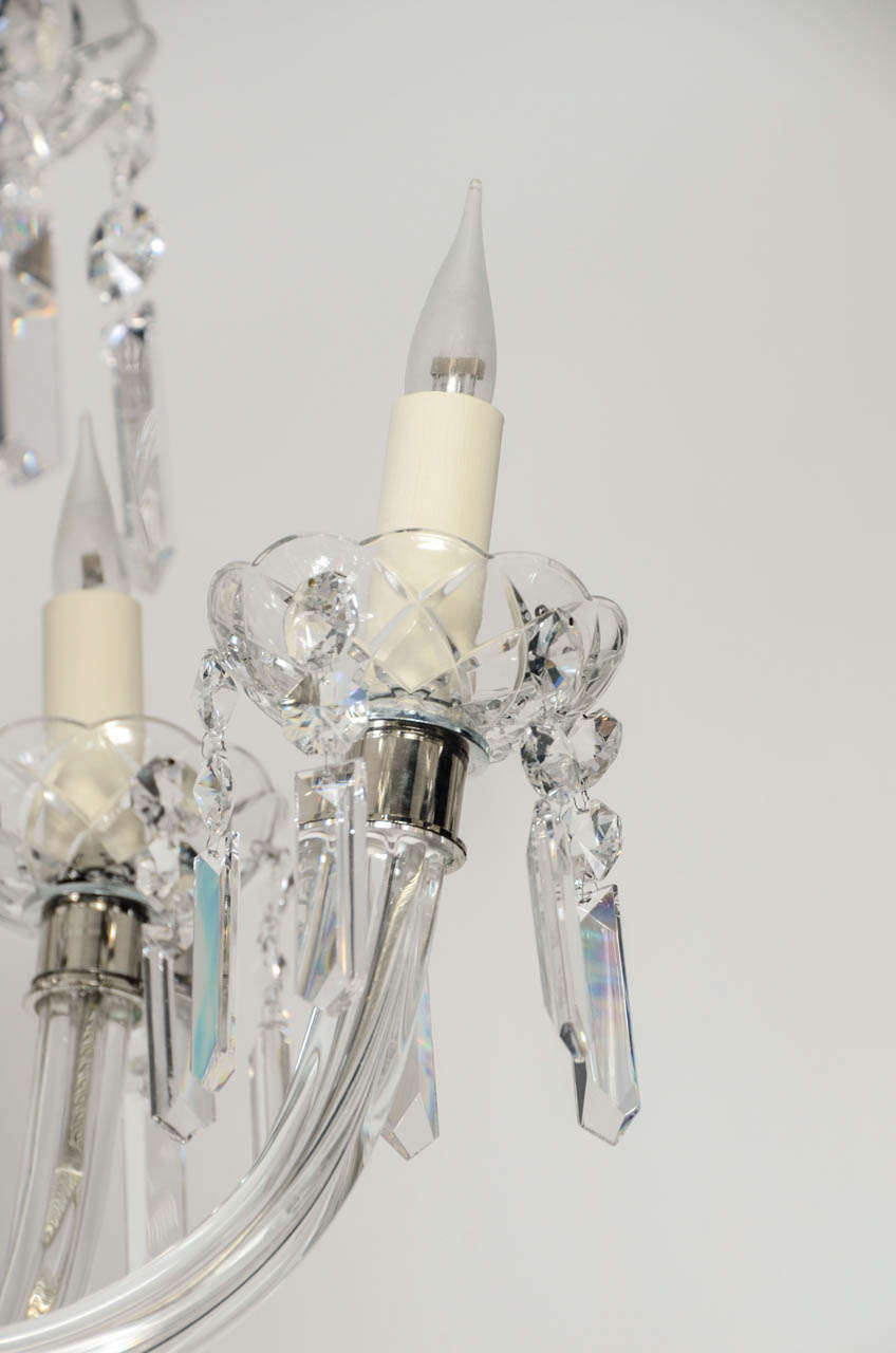 Mid-20th Century Crystal Chandelier