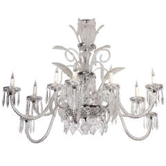 Spectacular Crystal and Murano Glass Chandelier
