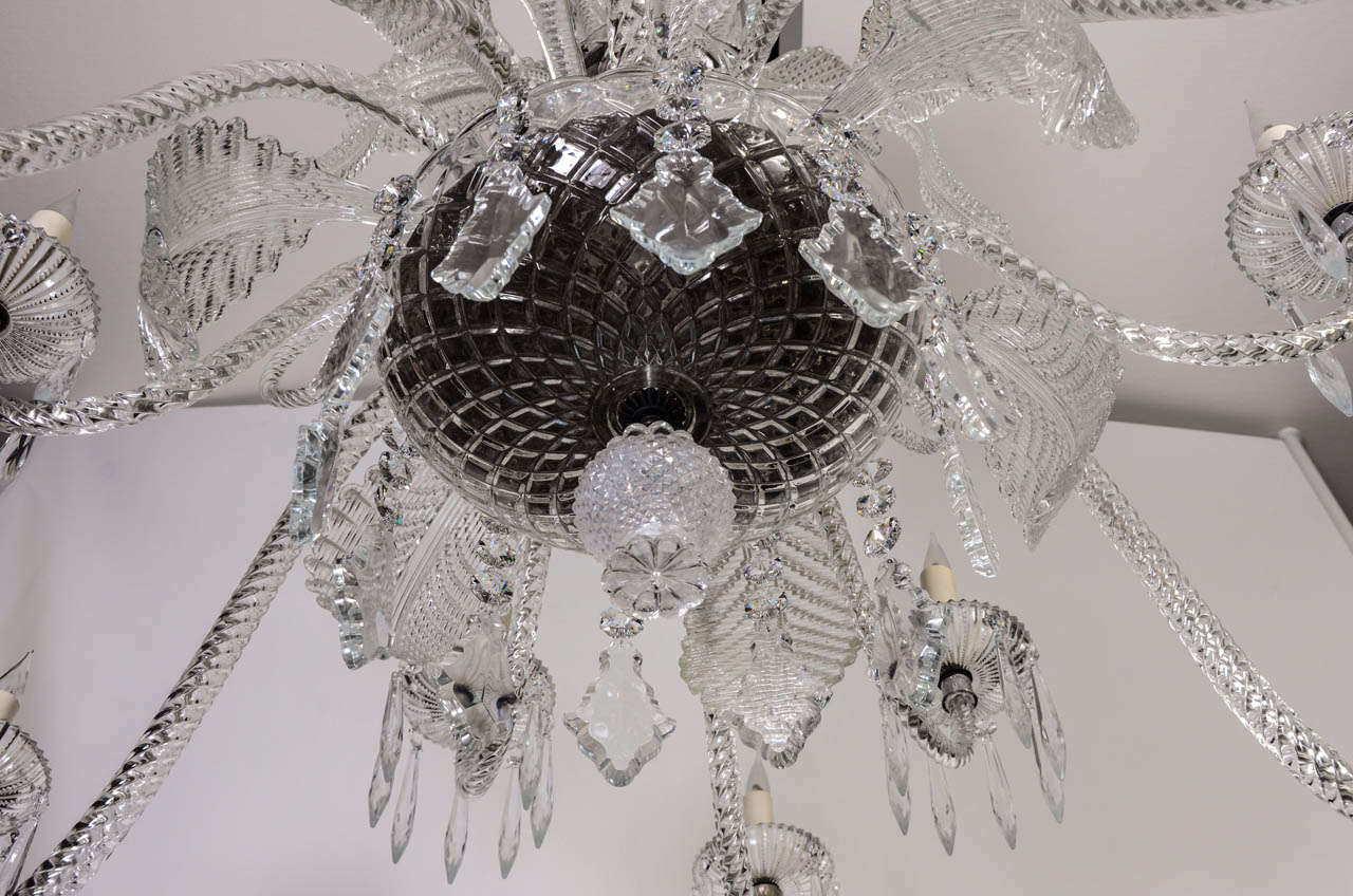 Spectacular Crystal and Murano Glass Chandelier 4