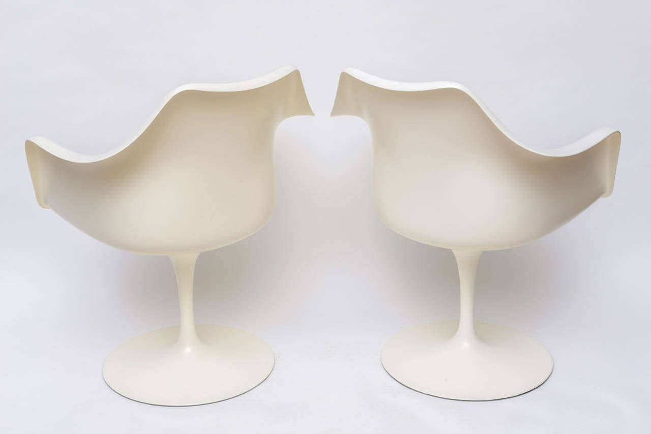 Iron Pair of Arm Chairs by Eero Saarinen