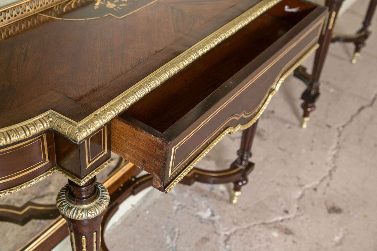 Pair of Louis XVI Style Console Pier Tables 2