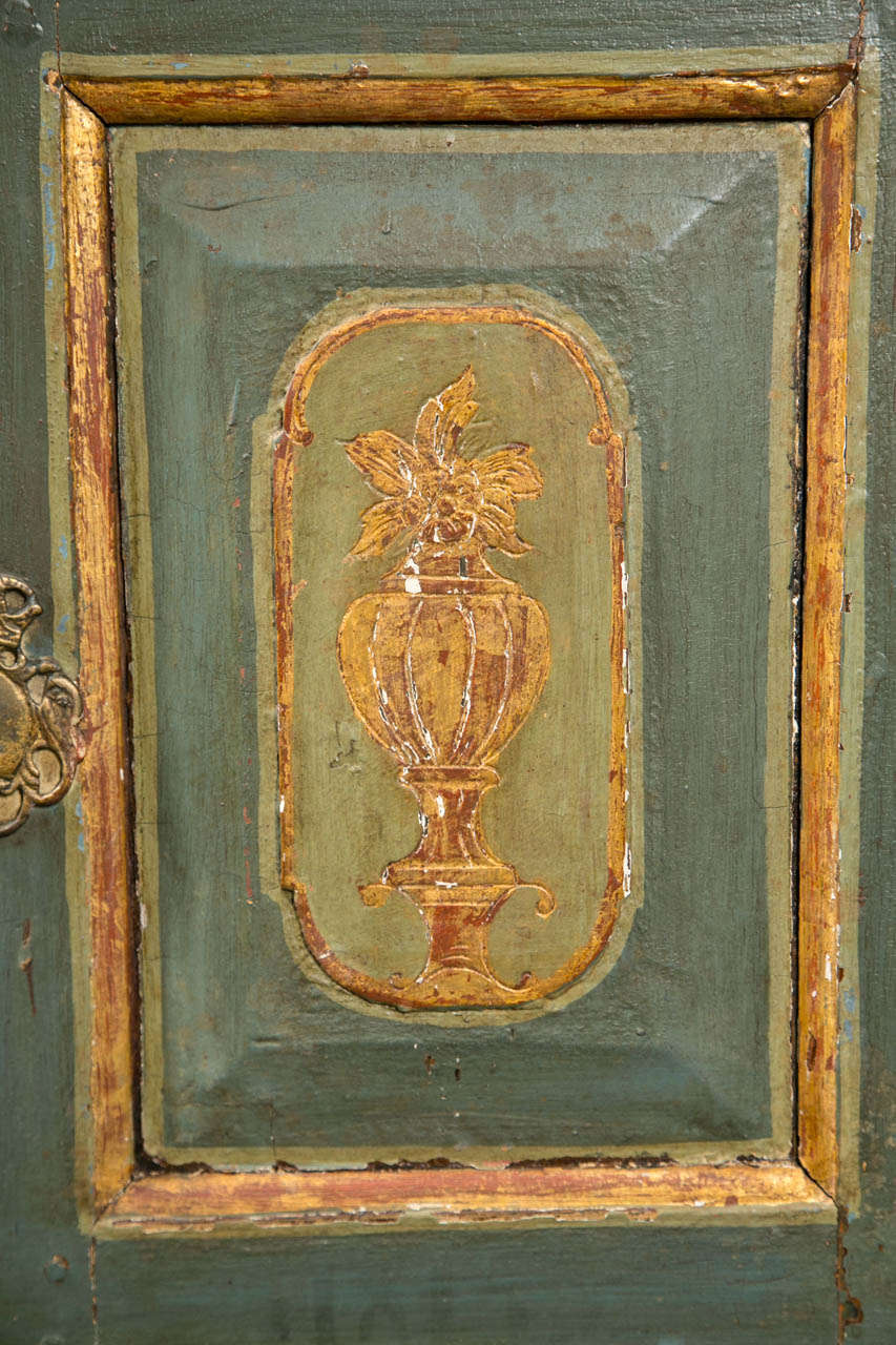 Baroque European Painted Cabinet For Sale