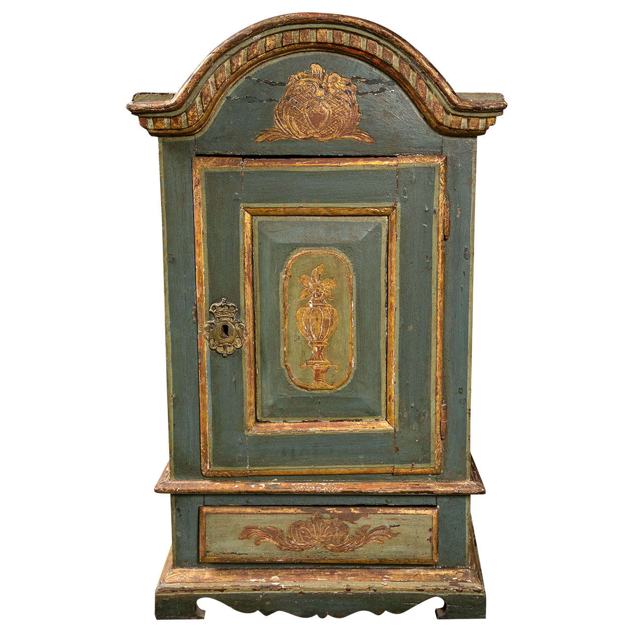 European Painted Cabinet For Sale