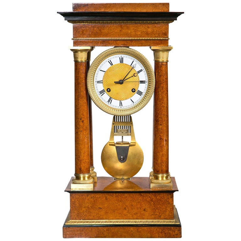 Pinwheel Portico Clock For Sale at 1stDibs