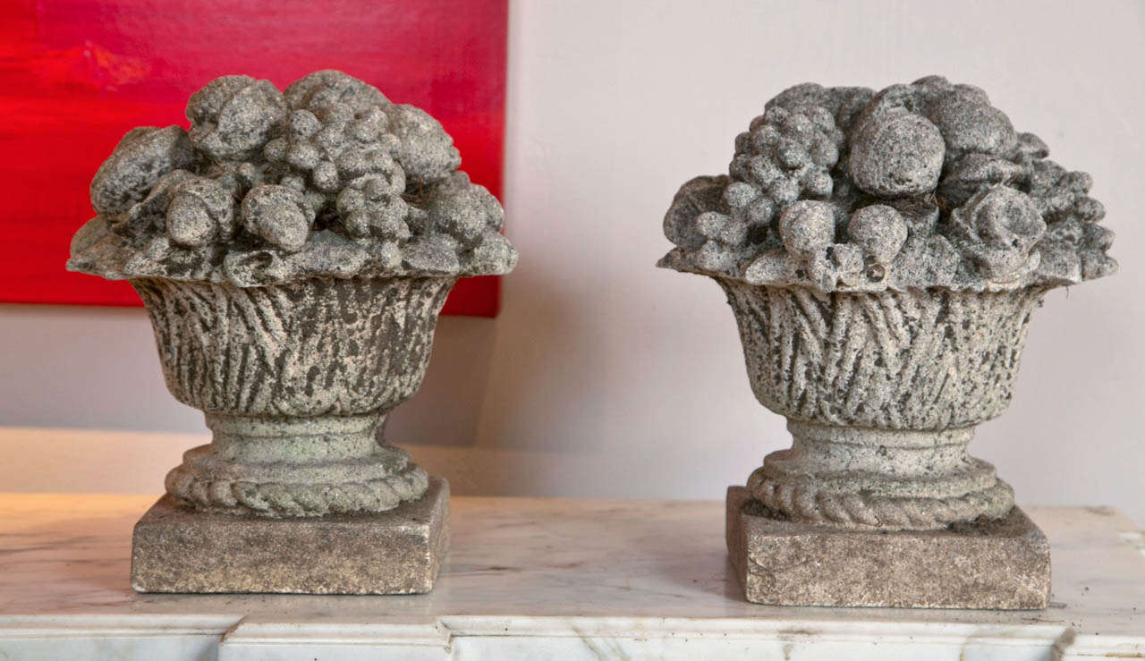 Pair of Garden Ornaments at 1stdibs