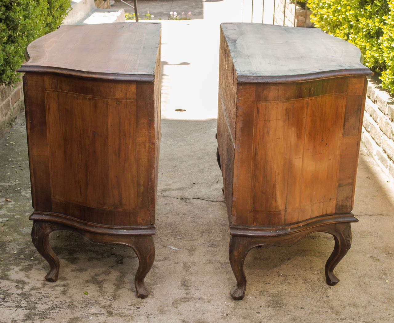 Pair of Luigi XV Two Drawer Commodini 2