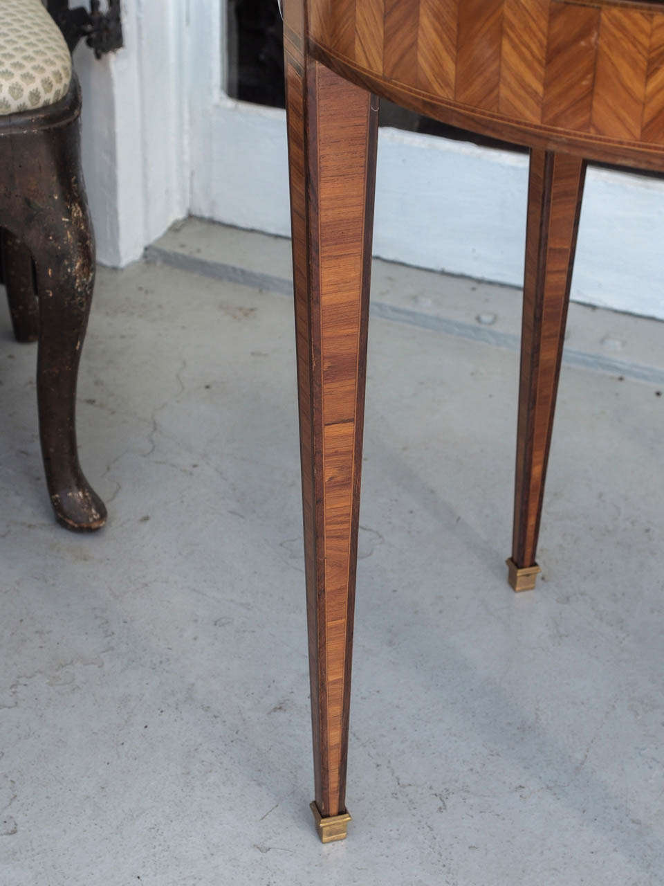 French Early 19th c. Marquetry Bouillotte Table 2