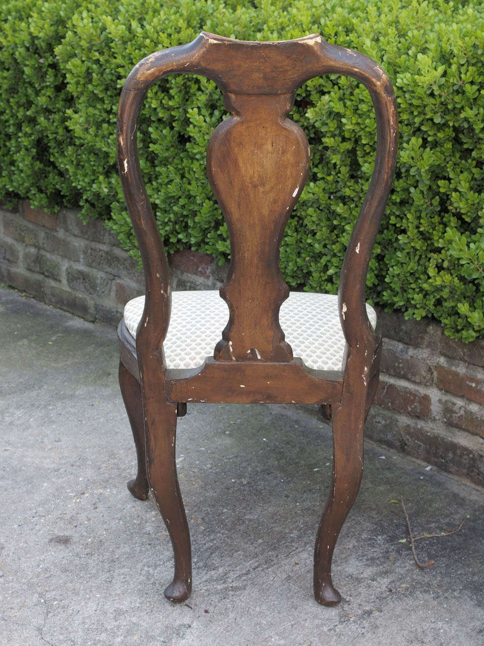 Set of Six 18th Century HandPainted Italian, Lucca Vase SplatBack