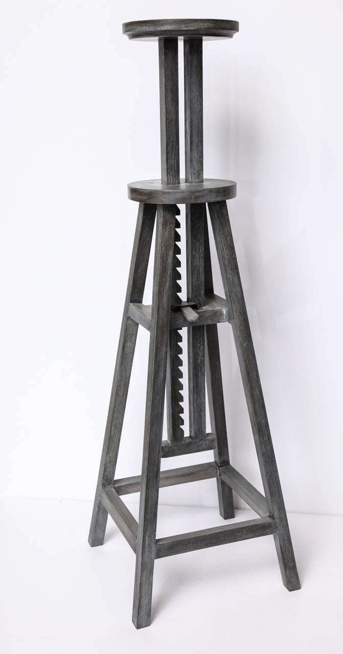 Adjustable Height Contemporary Sculpture Stand For Sale at 1stDibs