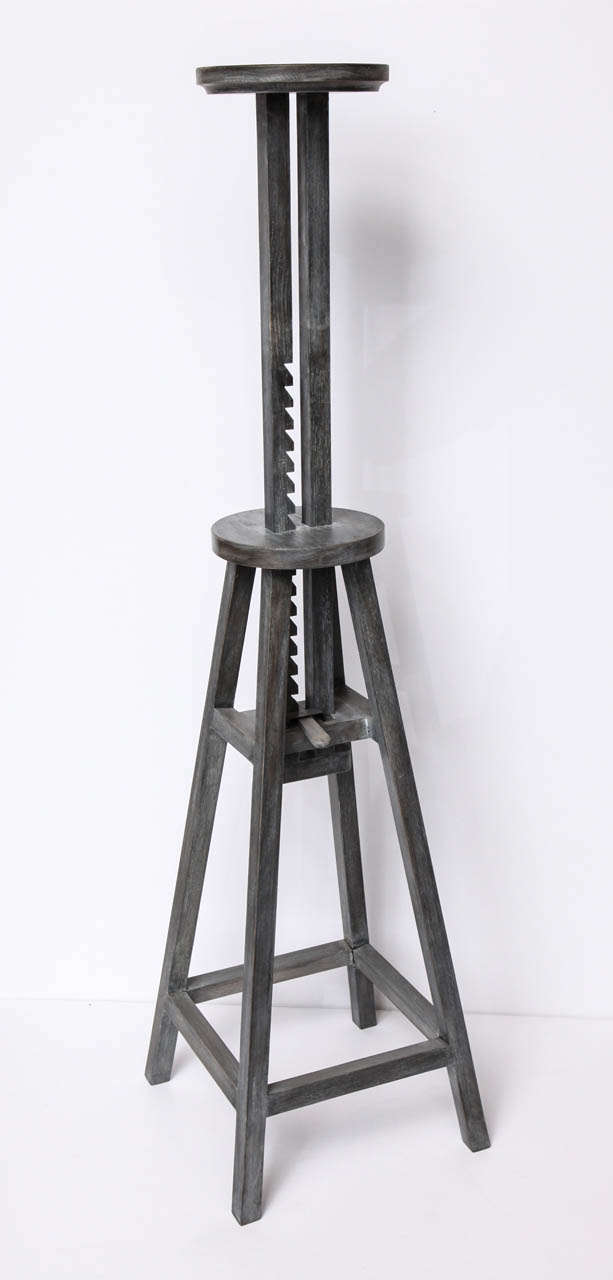 Adjustable Height Contemporary Sculpture Stand For Sale at 1stdibs