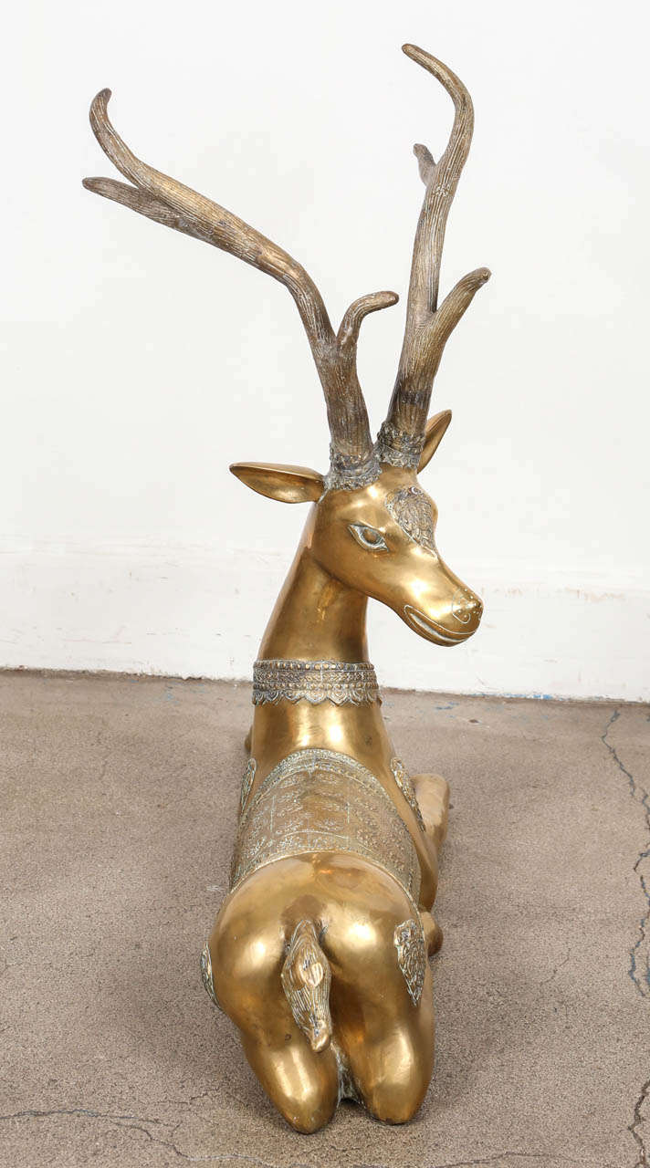North African Antelope, Hand-crafted Brass 1
