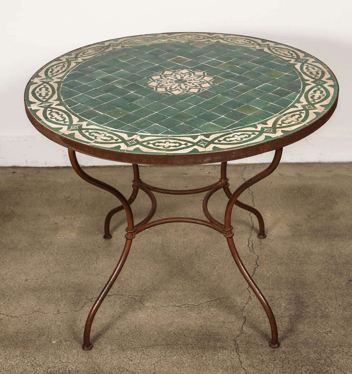 Moroccan mosaic tile table top diameter 36