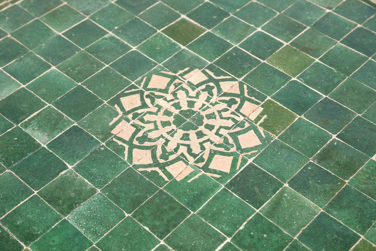 20th Century Moroccan Mosaic Tile Table Top