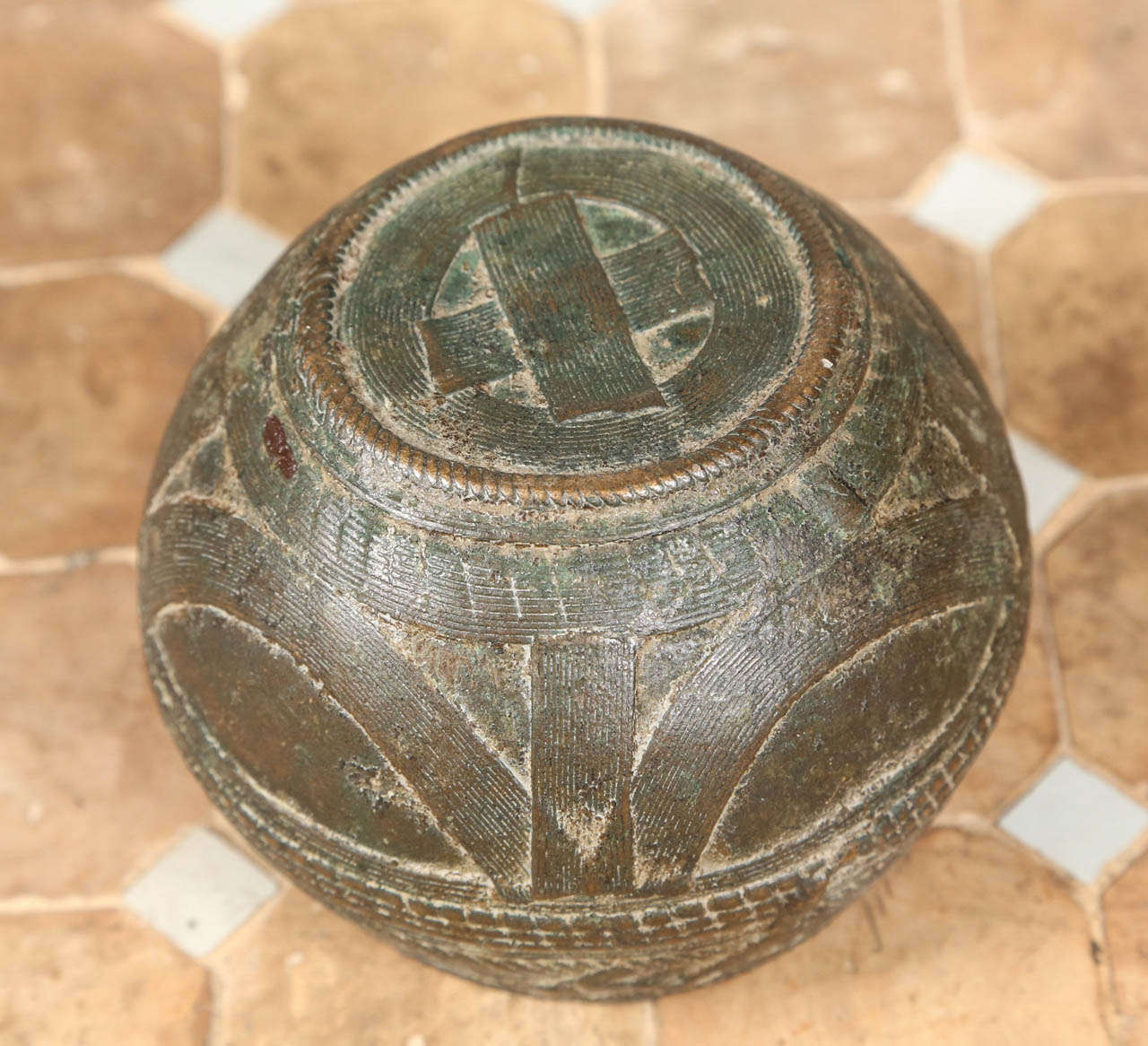 Anglo Indian Brass Antique Bowls, Set of Three 1