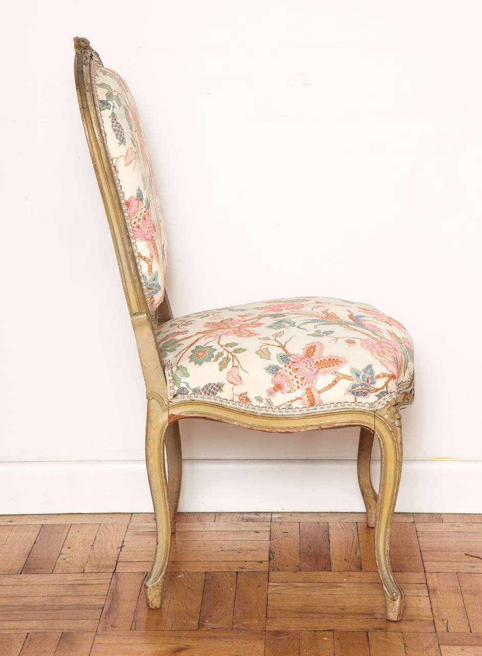Set of Louis XV Style Dining Chairs, France, Circa 1940 1