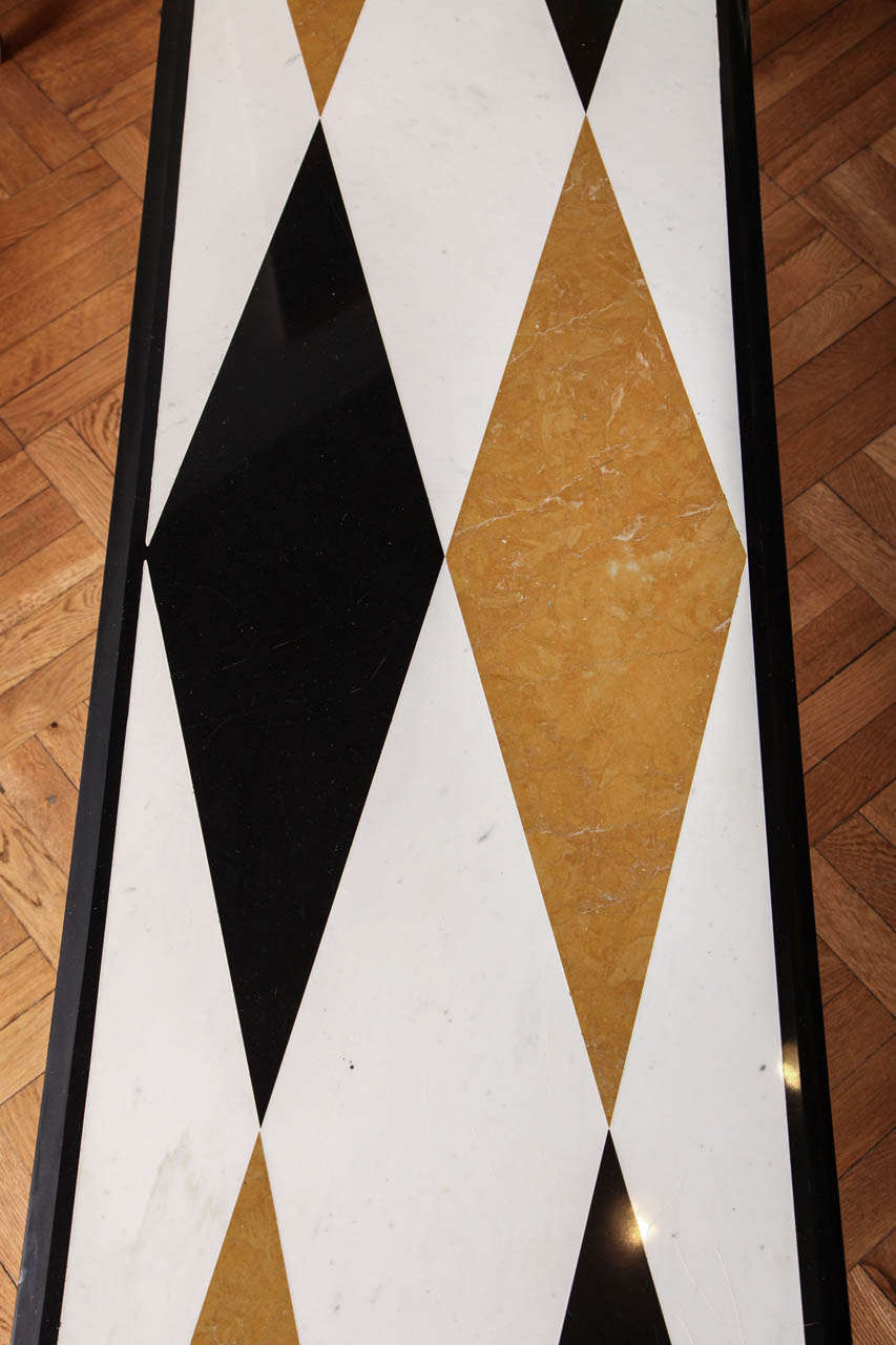 Mid-20th Century Brass, Marble and Onyx Italian Coffee Table, c. 1950's