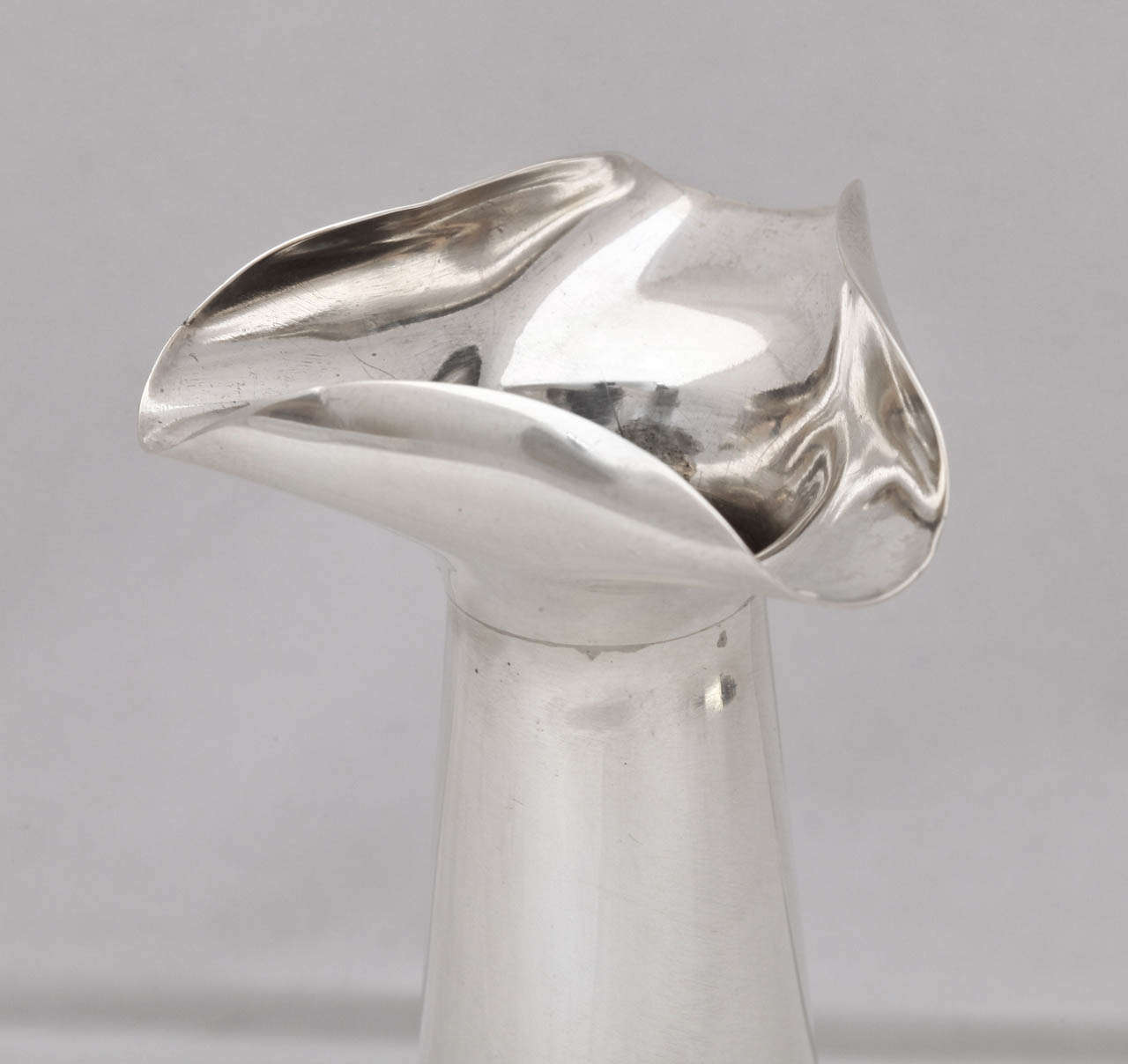 20th Century Unusual Sterling Silver Edwardian Bud Vase