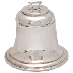 Edwardian Sterling Silver Bell Form Inkwell