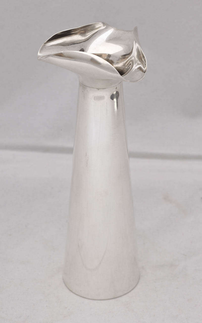 Unusual Sterling Silver Edwardian Bud Vase at 1stDibs