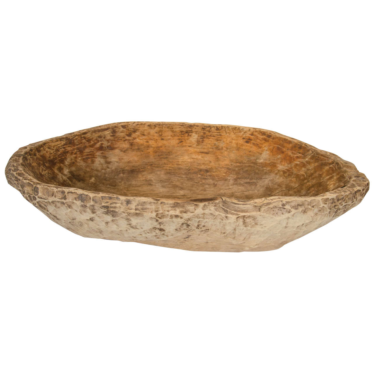 Large Antique Pine Bowl