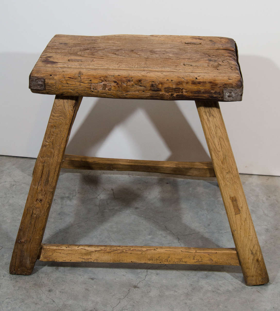Antique Provincial Stool In Good Condition In New York, NY