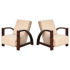 Pair of Chic Art Deco Armchairs