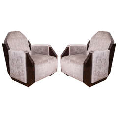 Pair of French Art Deco Armchairs, circa 1930