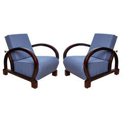 Pair of Art Deco Armchairs