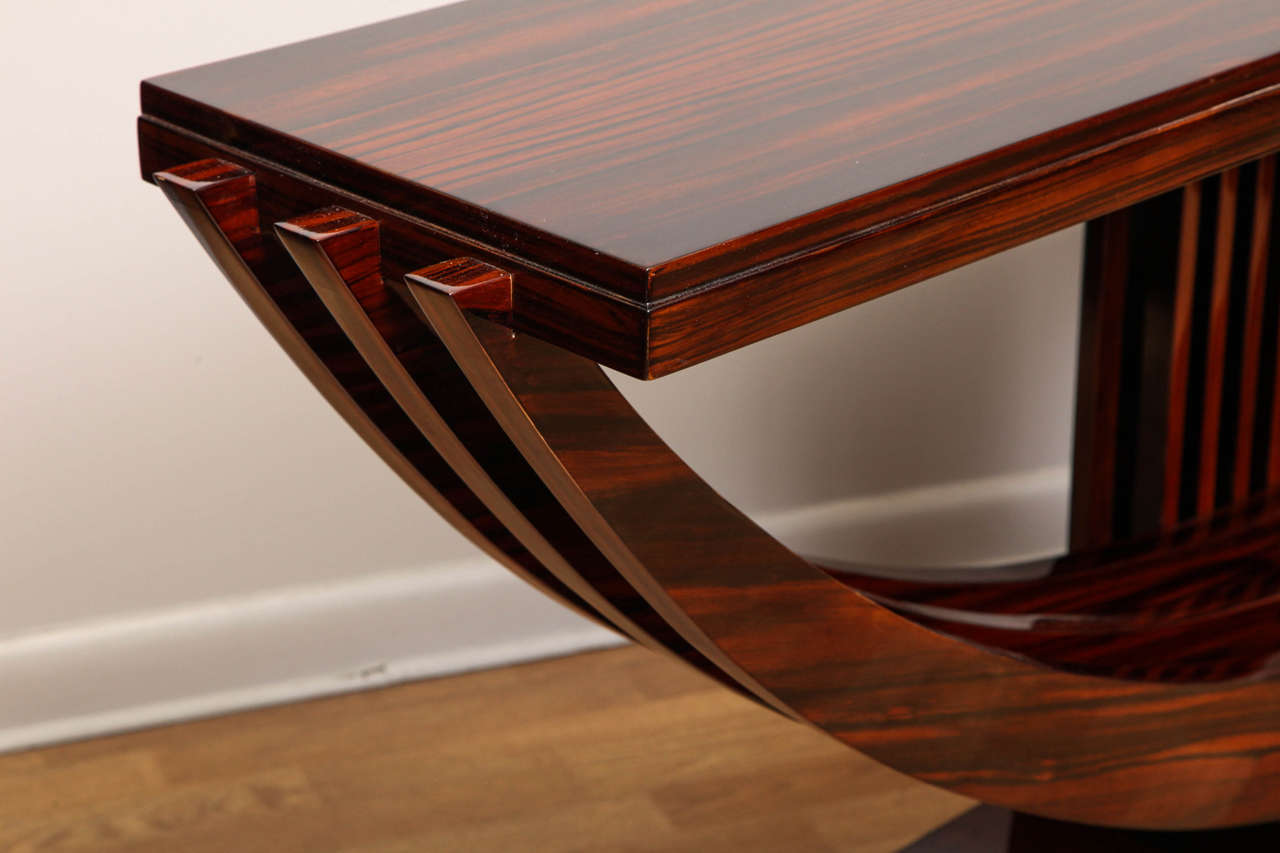 Palisander Superb Art Deco Console Table For Sale