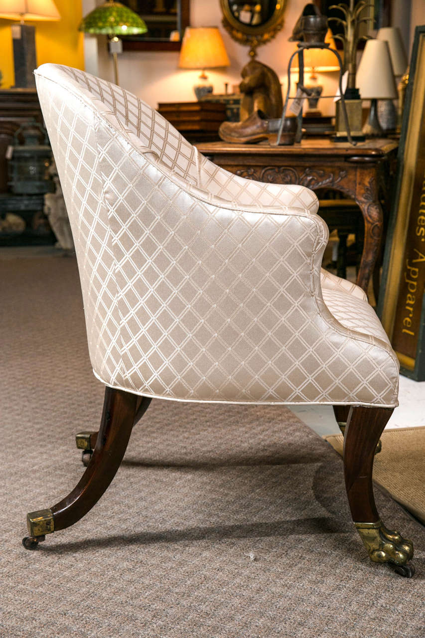 c. 1810 English Regency Slipper Chair For Sale 1