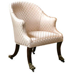 c. 1810 English Regency Slipper Chair