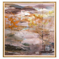 1960s Abstract Landscape Painting 11