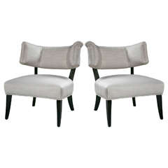 Pair of Low Chairs in the Style of Billy Haines