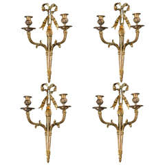 Pair of circa 1900's Caldwell Gilt Bronze Scones