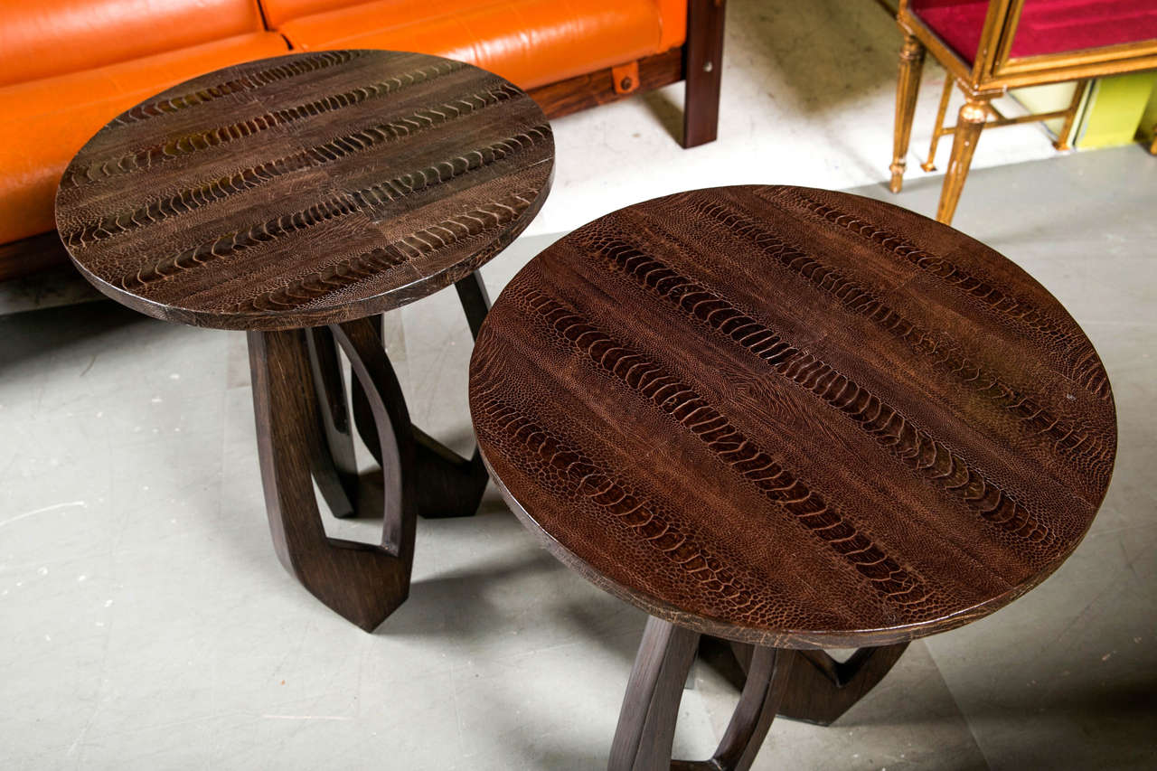 Pair of Mid Century Side Tables For Sale 3