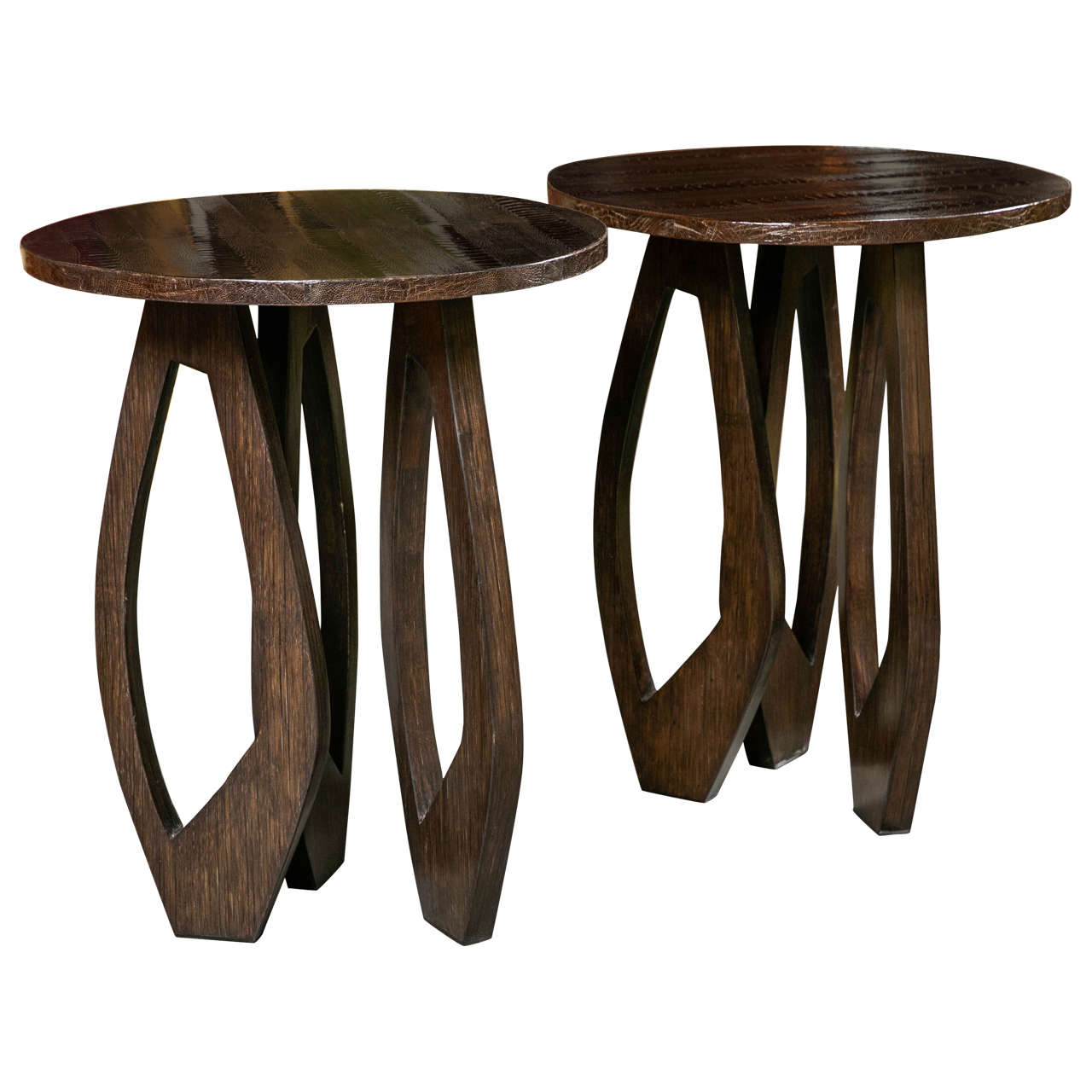 Pair of Mid Century Side Tables For Sale