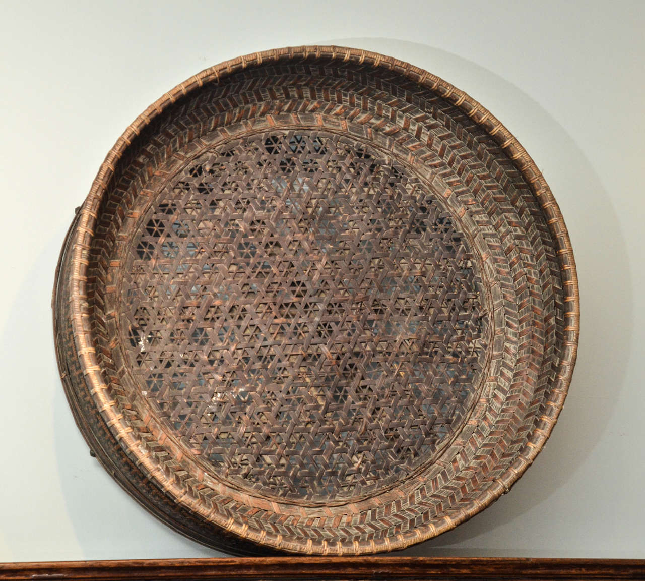 Turn of the Century Q'ing Dynasty Silk Worm Harvesting Basket
