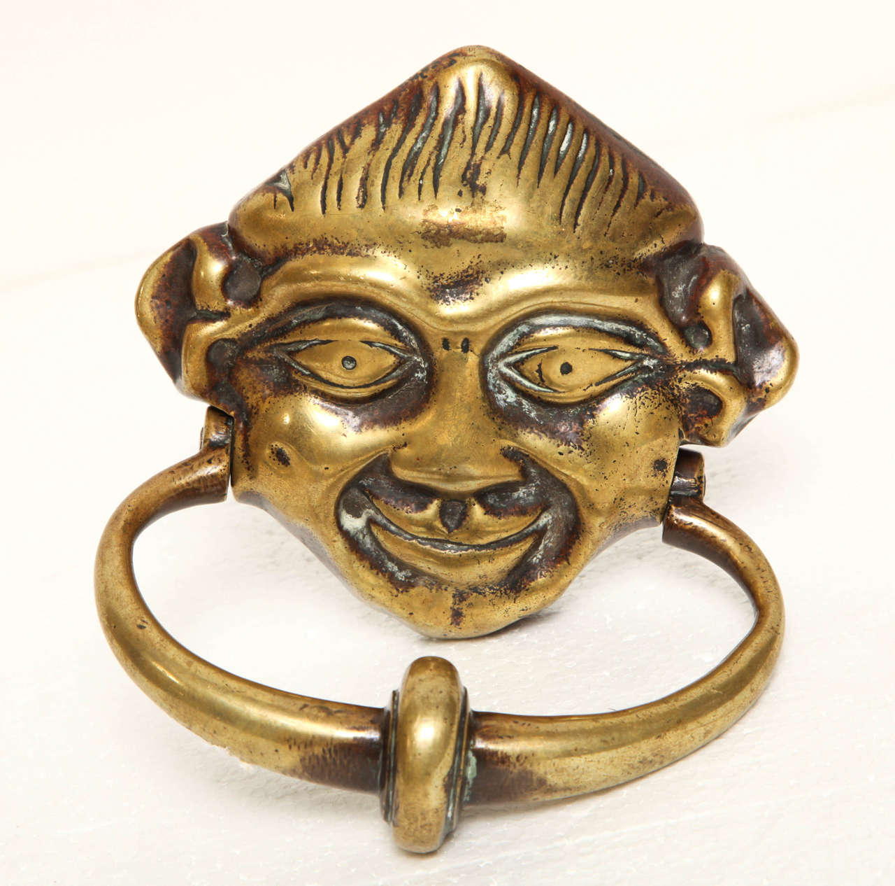 18th Century Irish Grotesque Mask Door Knocker In Good Condition In New York, NY