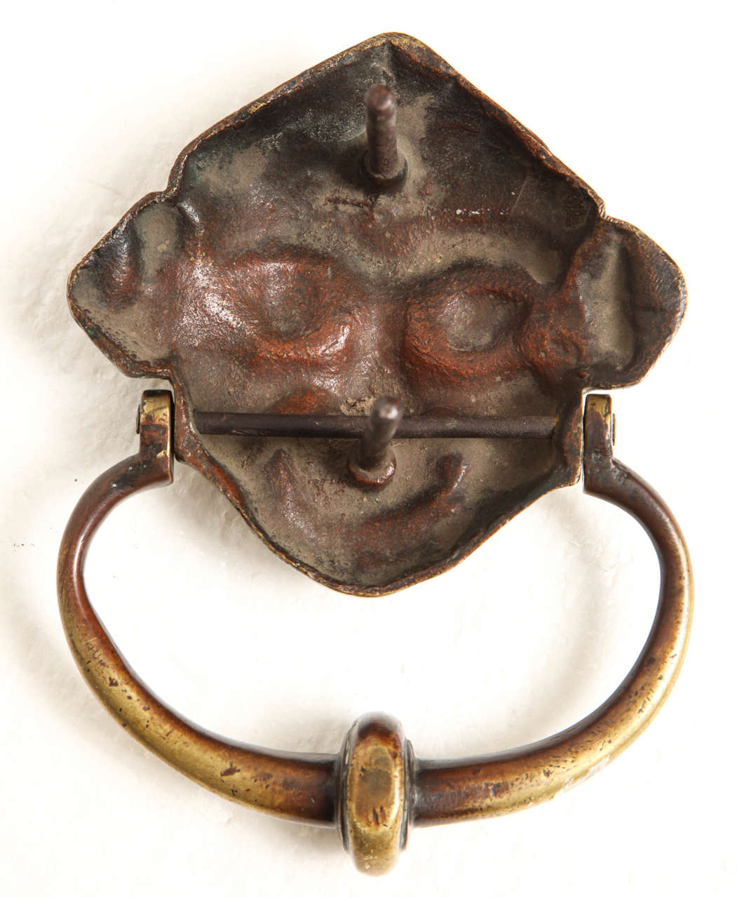 18th Century Irish Grotesque Mask Door Knocker 2