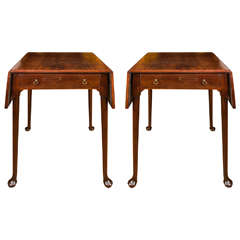 18th Century Pair of Mahogany Pembroke End Tables