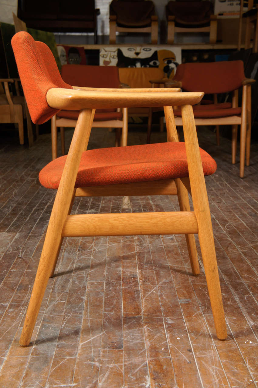 Six Danish Modern Dining Chairs by Erik Kirkegaard  1