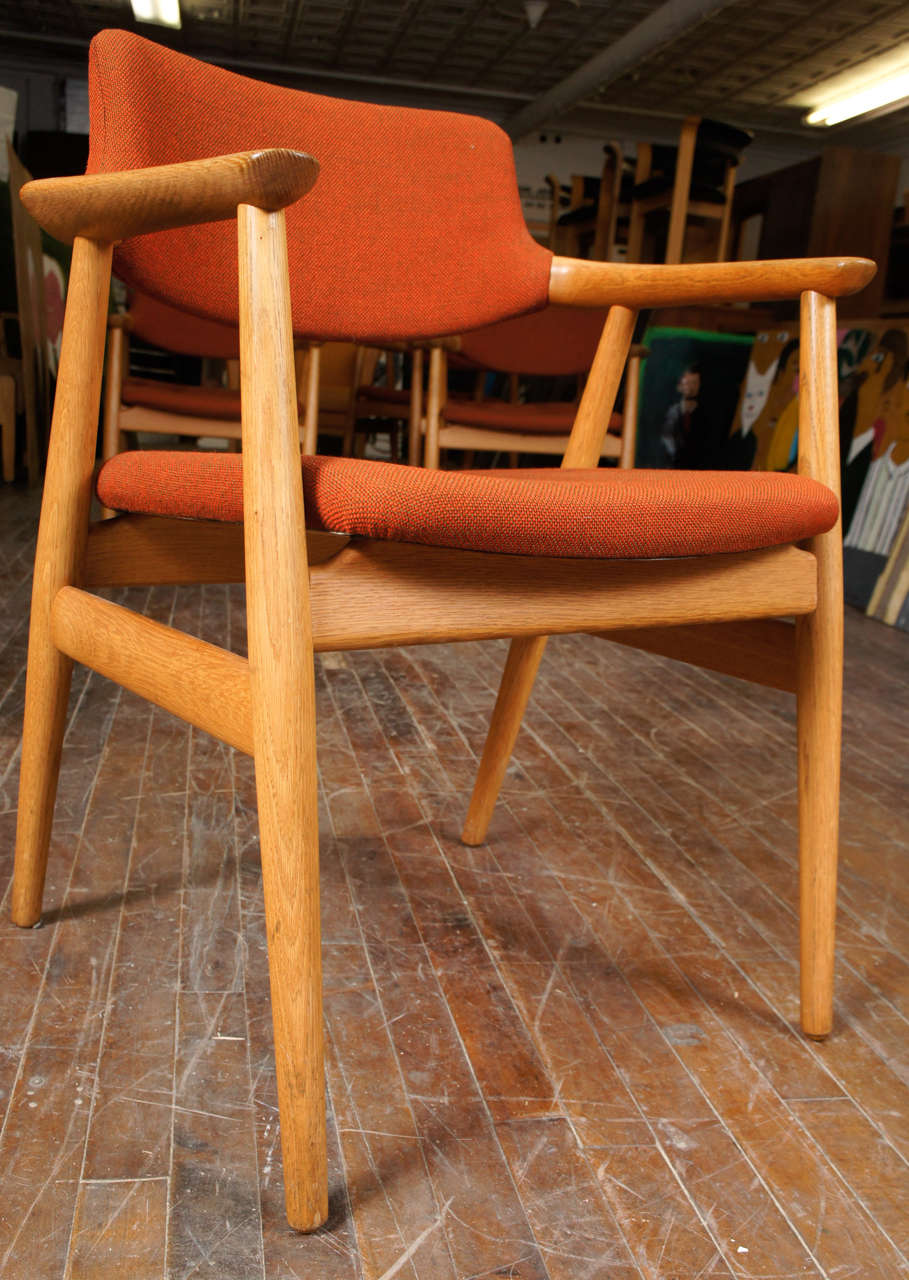 Six Danish Modern Dining Chairs by Erik Kirkegaard  5