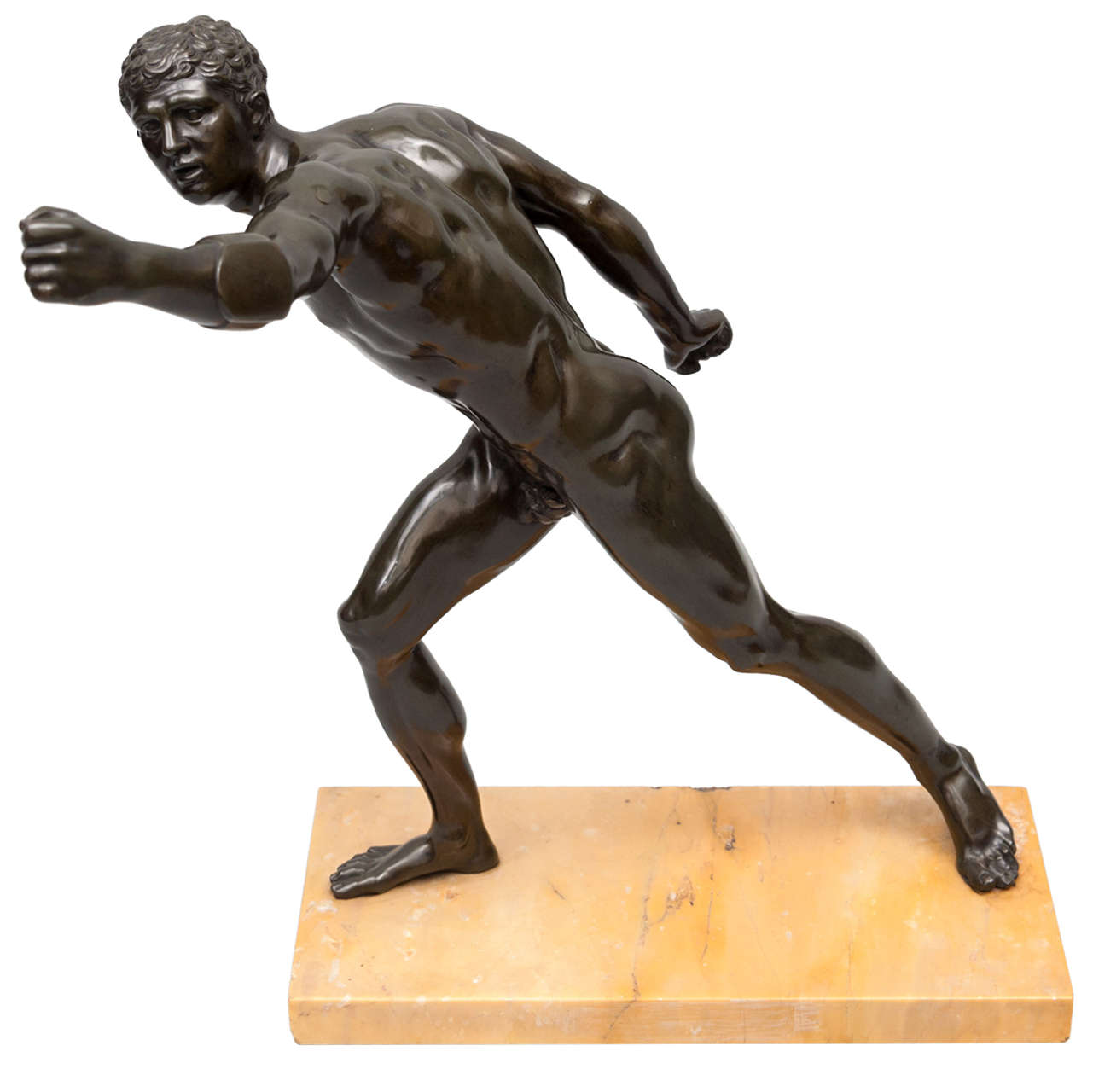 Early 19th Century Bronze Figure of The Borghese Gladiator