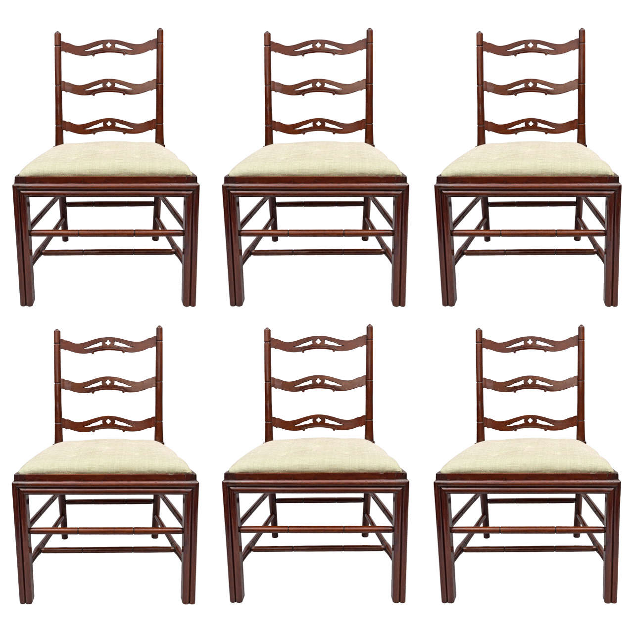 Set of Six George III Mahogany Dining Chairs by Gillows For Sale