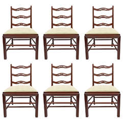 A Set of 6 George III Mahogany Dining Chairs By Gillows. 12