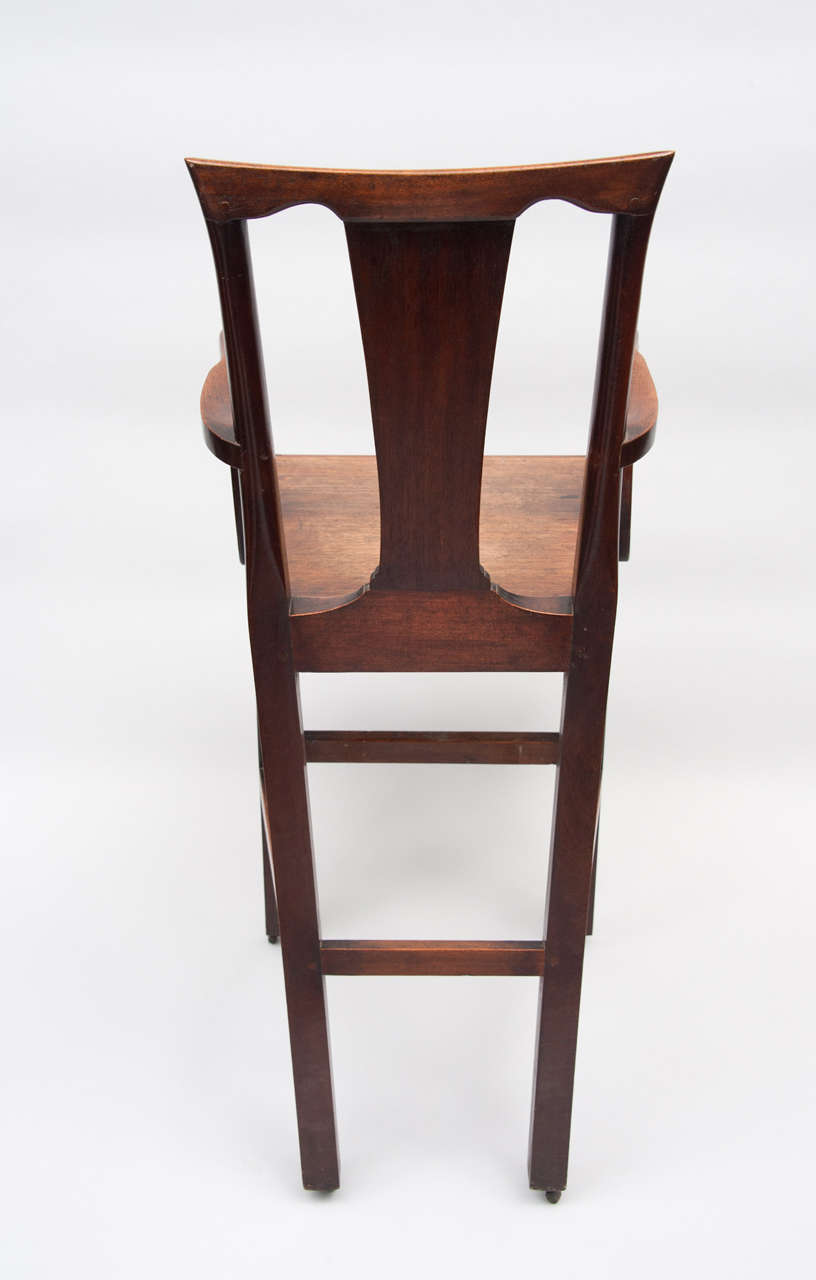 A Rare Geo Iii Mahogany Child's High Chair In Good Condition In Moreton-in-Marsh, Gloucestershire
